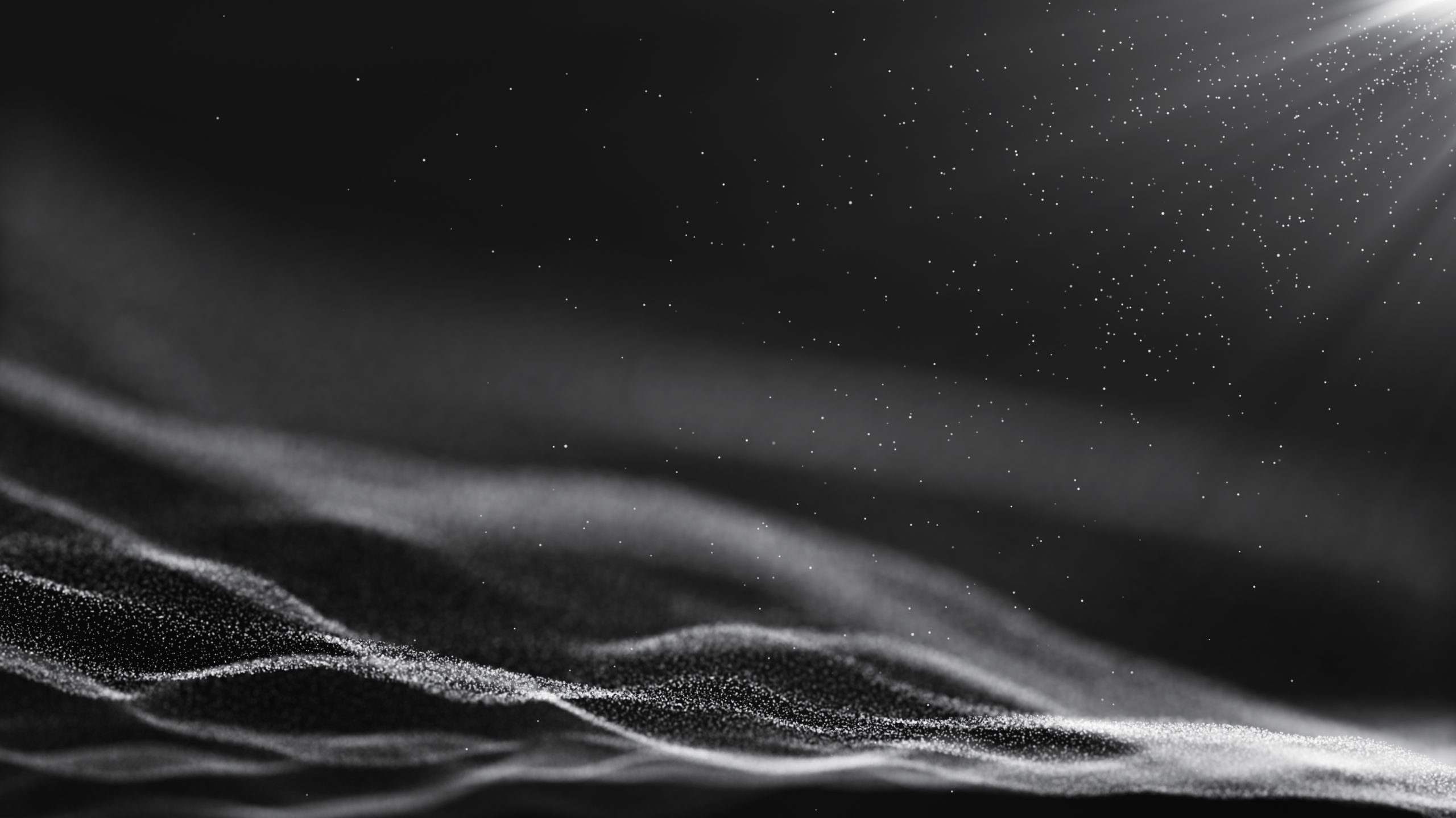 dark light white black particle form abstract background with fa